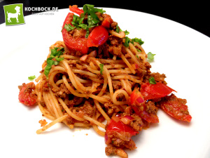 Rezept Spaghetti Bolognese mit Leber - kochbock.de