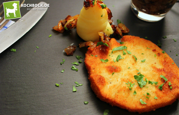 Rezept Sellerie Schnitzel mit selbstgemachtem Kartoffelbrei von KochBock.de