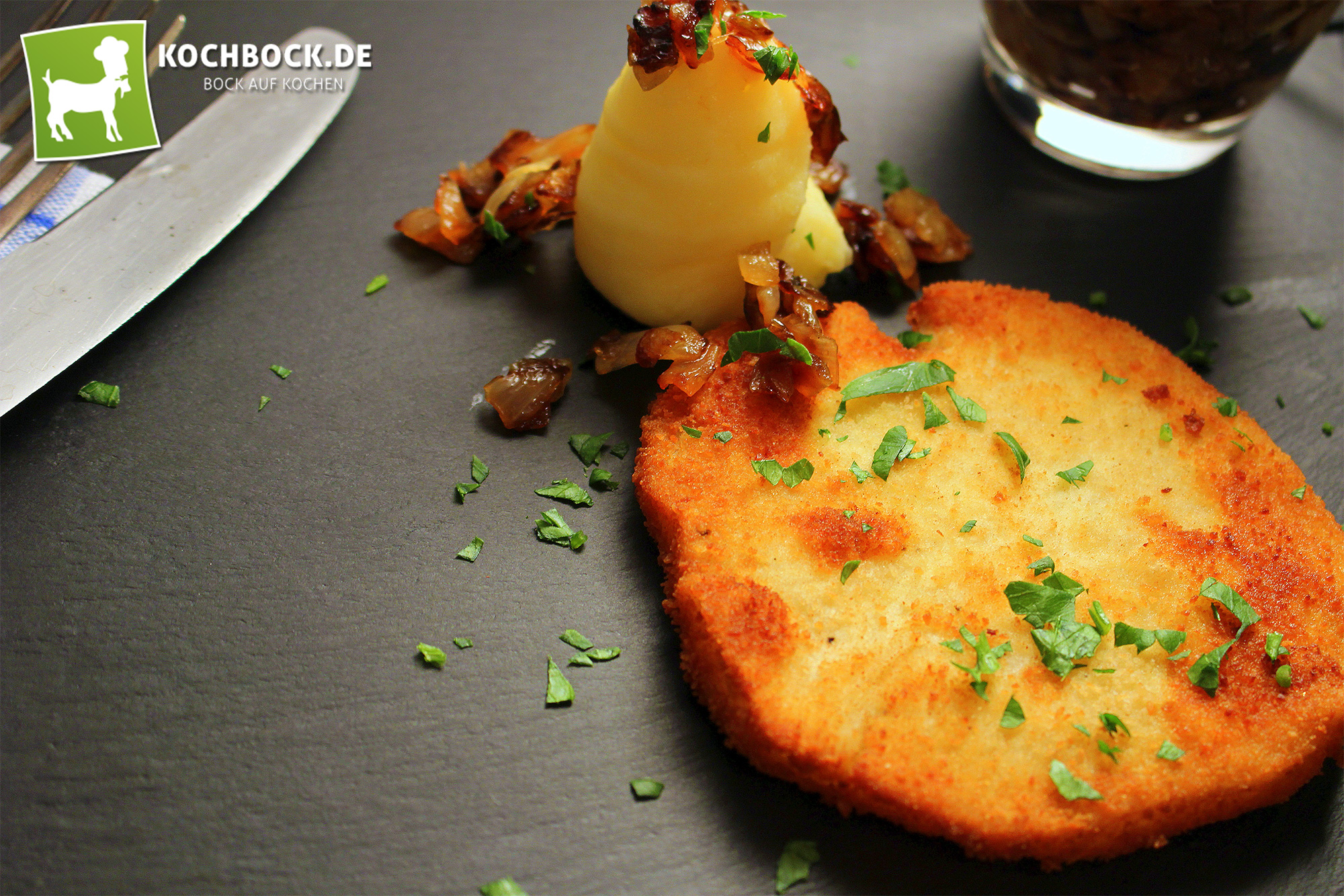 Sellerieschnitzel mit selbstgemachtem Kartoffelbrei | Kochbock.de